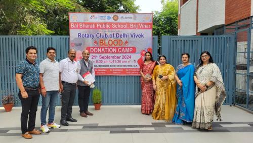 Blood Donation Camp - Bal Bharati Public School, Brij Vihar