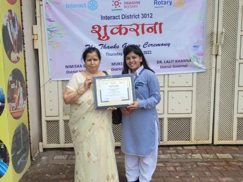 PLATINUM CLUB AWARD 2022-23 BY ROTARY INTERNATIONAL - 29th June 2023