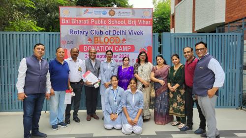 Blood Donation Camp - Bal Bharati Public School, Brij Vihar