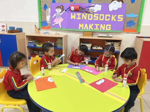 Windsocks Making-Pre School-17th August 2023