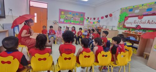 Red Colour Day-Blazing Red Bash Activity-Pre School-17th April 2025